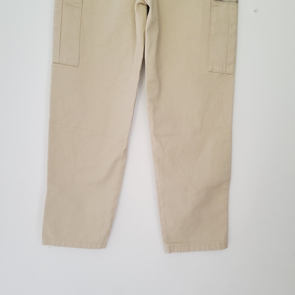 NWOT WEWOREWHAT utility pants in tan color - Picture 8 of 11
